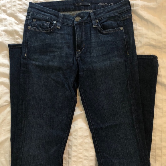 Fidelity Sequoia Bootcut dark wash denim - Picture 5 of 9